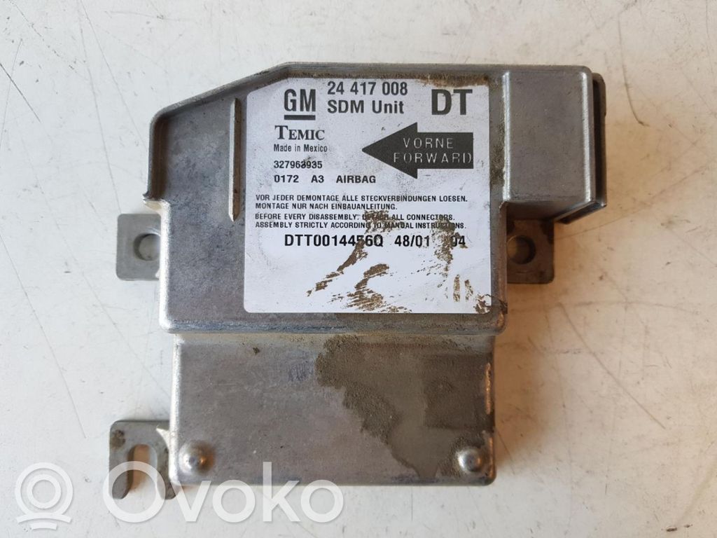 Opel Corsa C Airbag control unit/module 