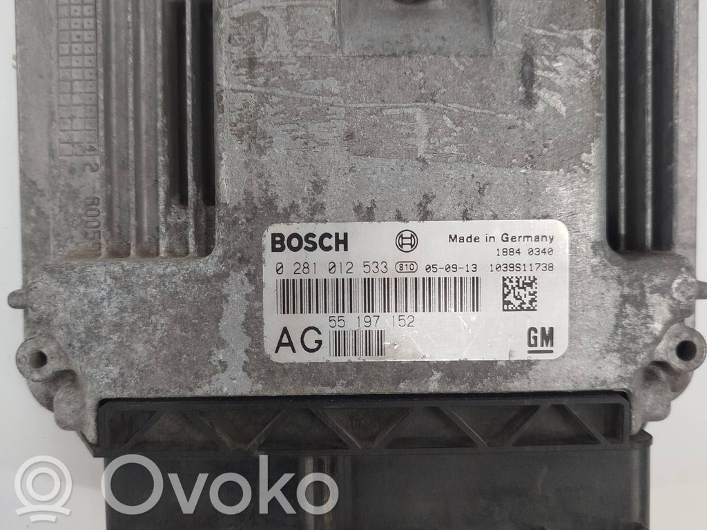 Engine control unit/module   1039S11738,55197152,0281012533