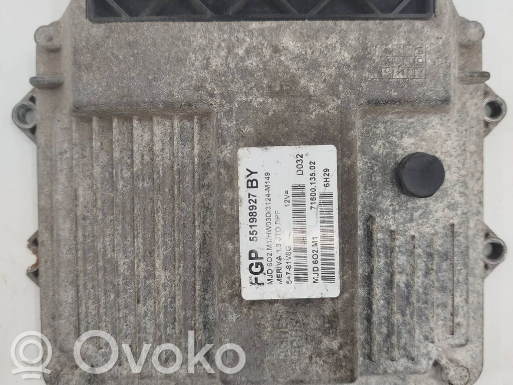 Opel Meriva A Engine control unit/module 
