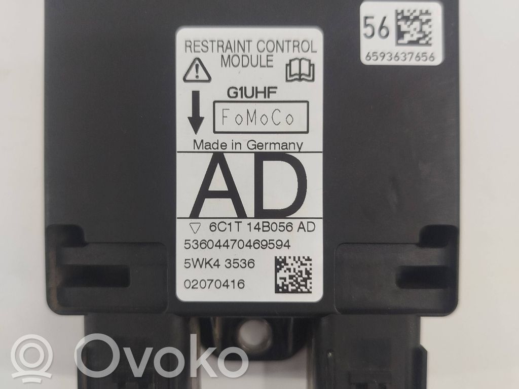 Airbag control unit/module   6593637656,5WK43536,6C1T14B056AD,53604470469594