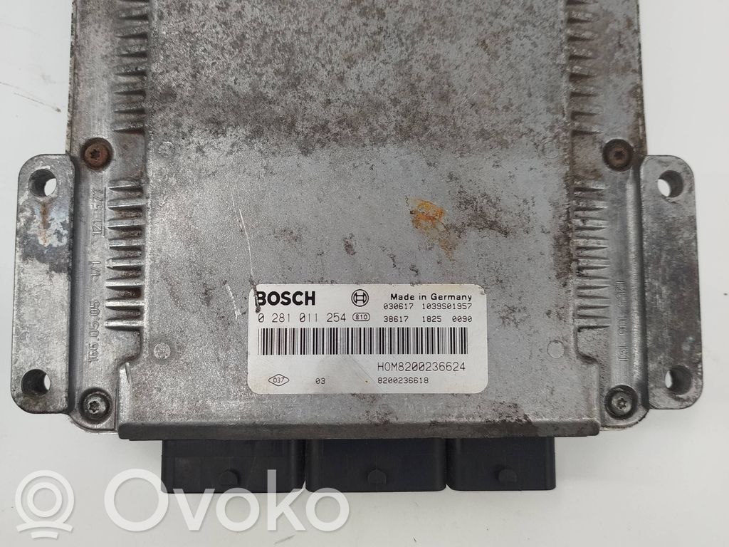 Engine control unit/module   8200236618,1039S01957,0281011254