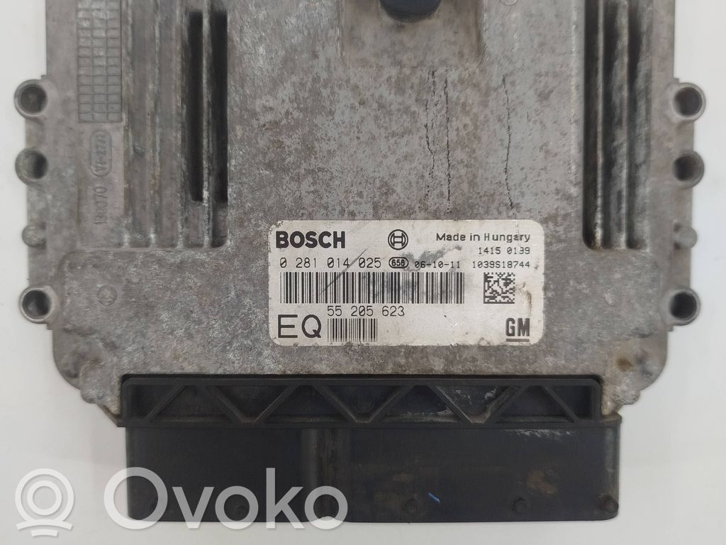 Engine control unit/module   0281014025,1039S18744,55205623