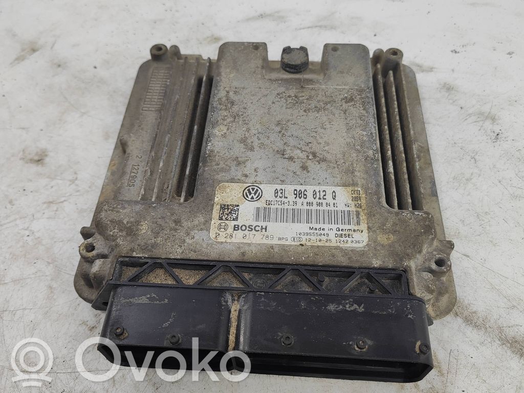 Volkswagen Crafter Engine ECU kit and lock set 