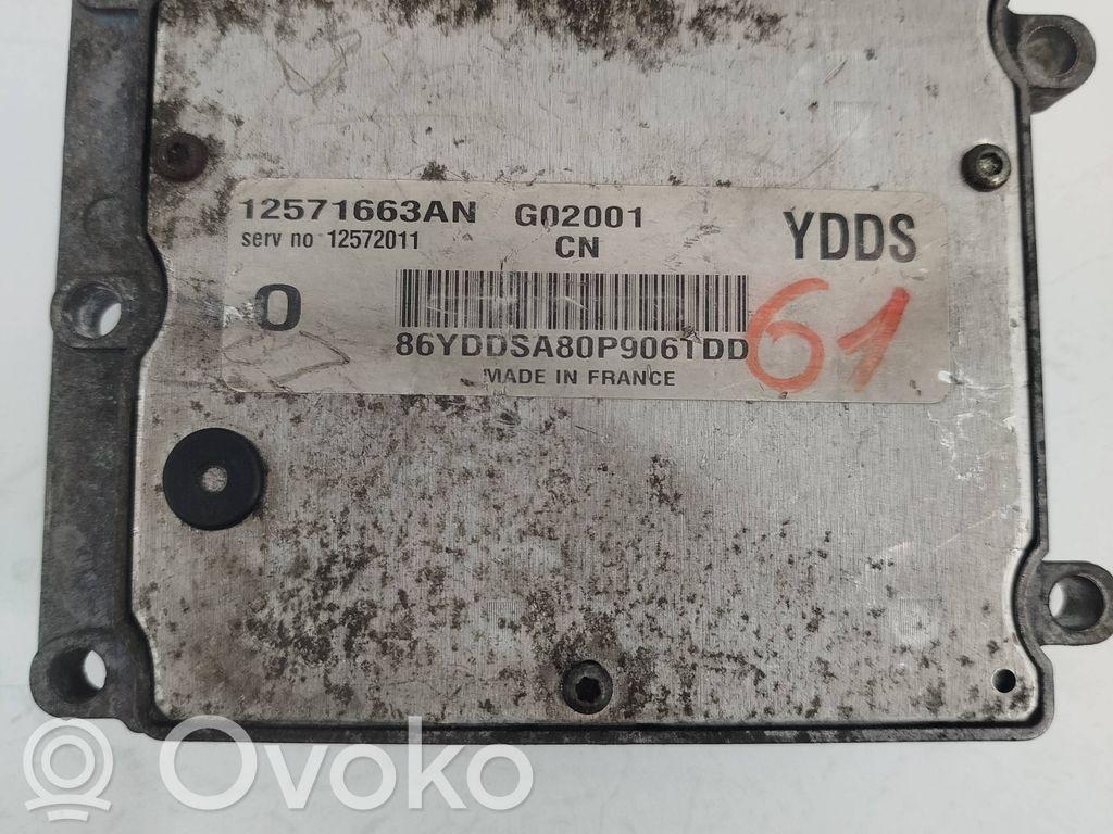 Engine control unit/module   G02001,12572011,86YDDSA80906DD