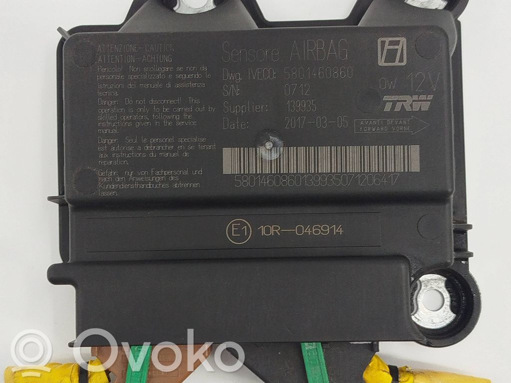 Sterownik / Moduł Airbag   5801460860,20170305,139935,10R046914