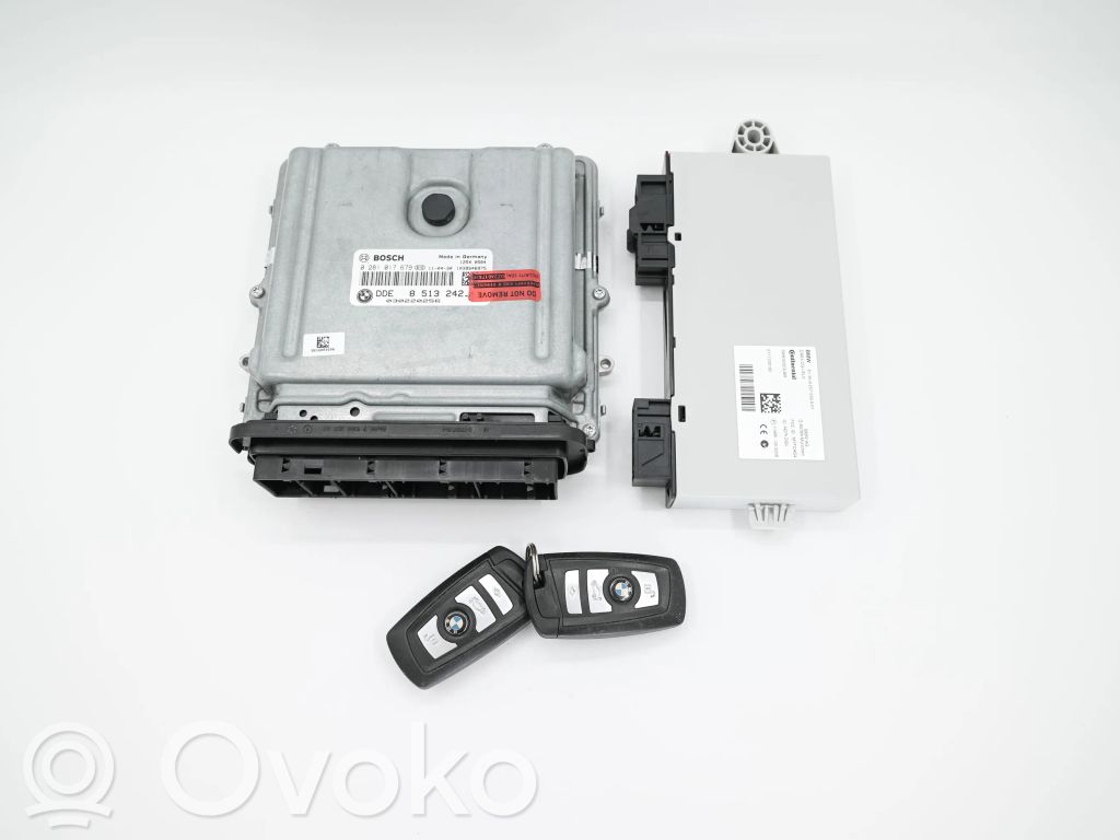 BMW 5 F10 F11 Komputer / Sterownik ECU i komplet kluczy 