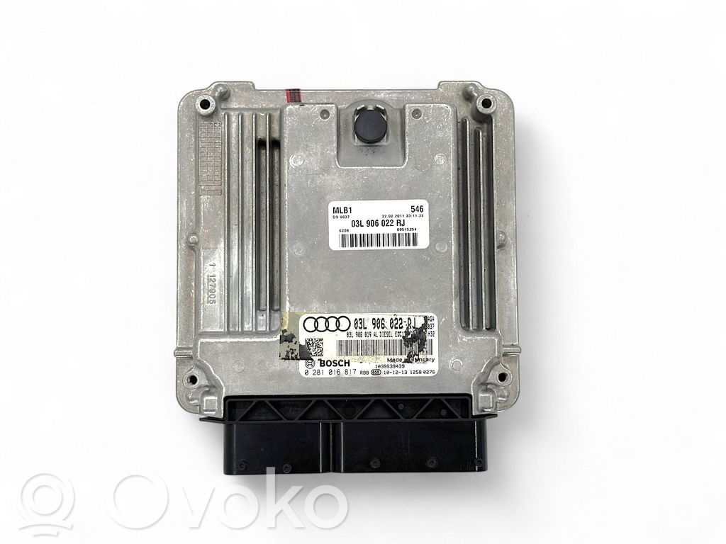 Sterownik / Moduł ECU   03L906022RJ,0281016817,03L906019AL