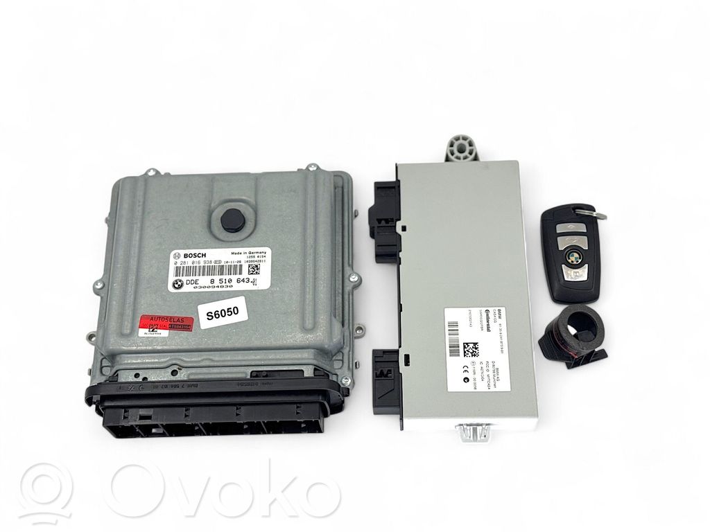 BMW 5 F10 F11 Komputer / Sterownik ECU i komplet kluczy 