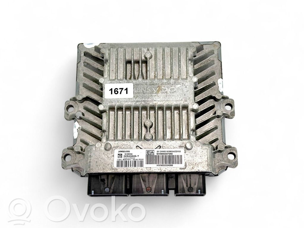Peugeot 407 Engine control unit/module 