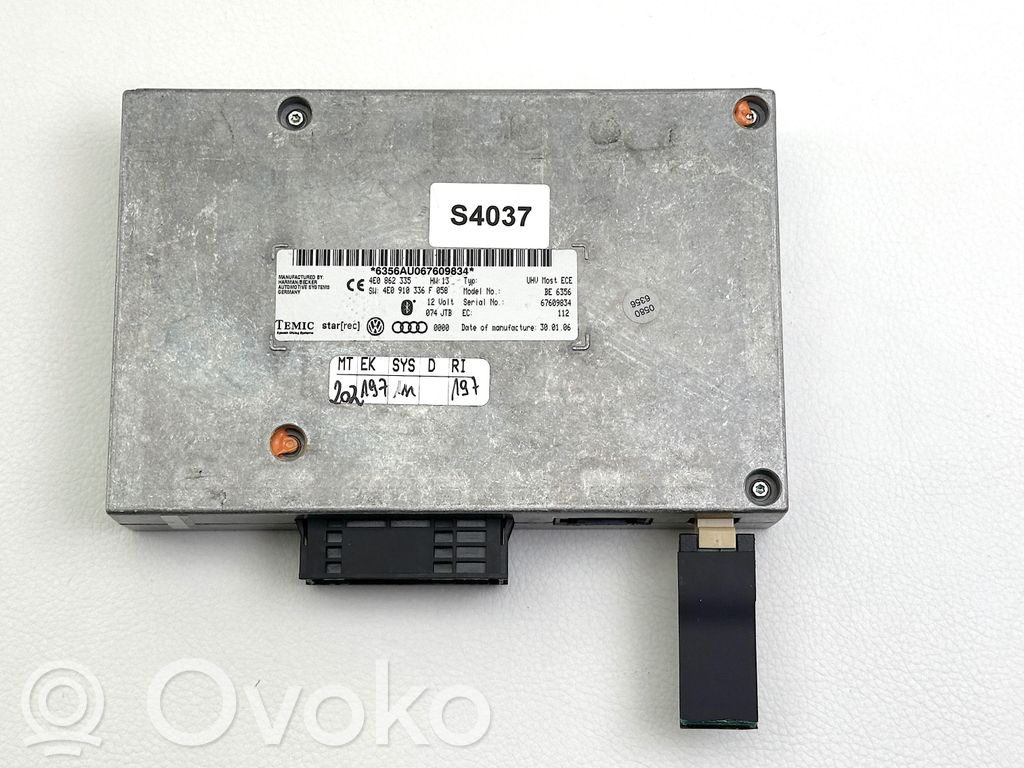 Audi A6 S6 C6 4F Модуль «Bluetooth» 