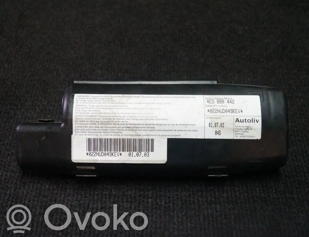 Airbag del asiento   4E0880442