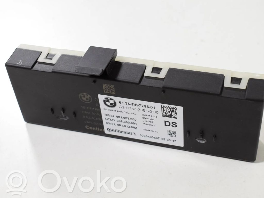 BMW 3 F30 F35 F31 Sterownik / Moduł elektrycznej klapy tylnej / bagażnika 
