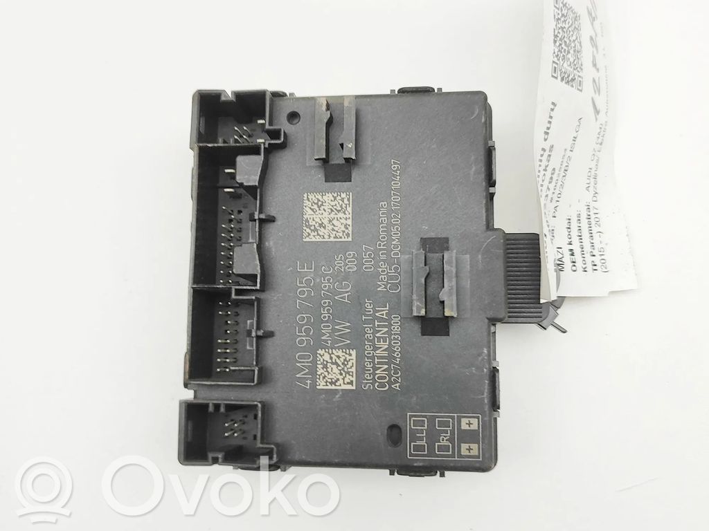 Audi Q7 4M Unité de commande module de porte 