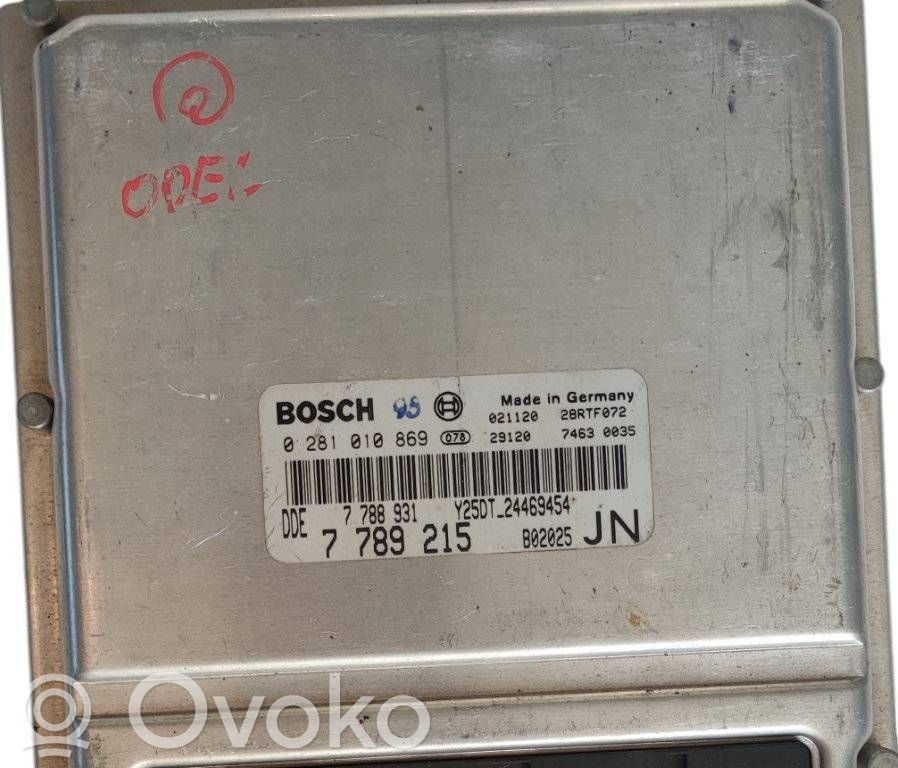 Engine control unit/module ECU   7789215AUTOSSO,0281010869,7789215
