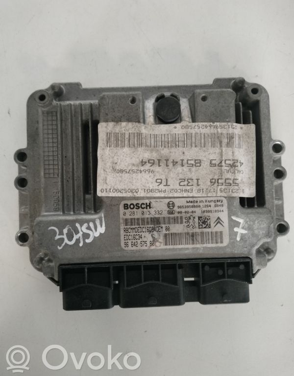 Engine control unit/module   9664257580,0281013332,9653958980