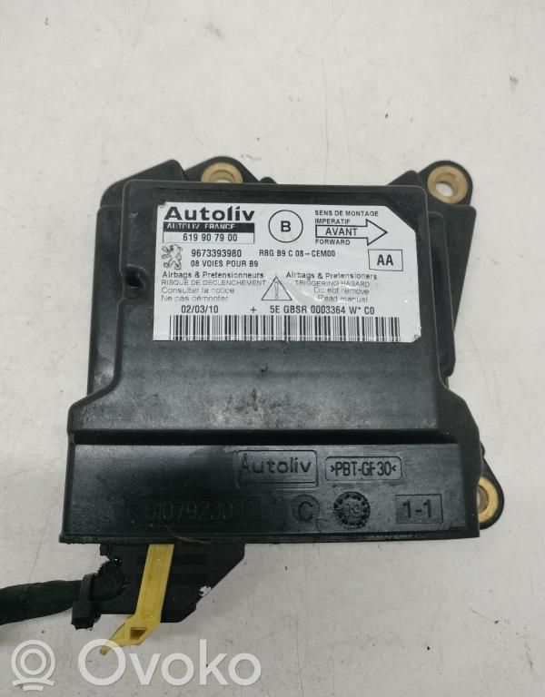Airbag control unit/module   9673393980,619907900