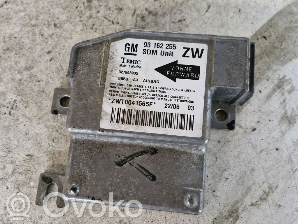 Airbag control unit/module   93162255,327963935