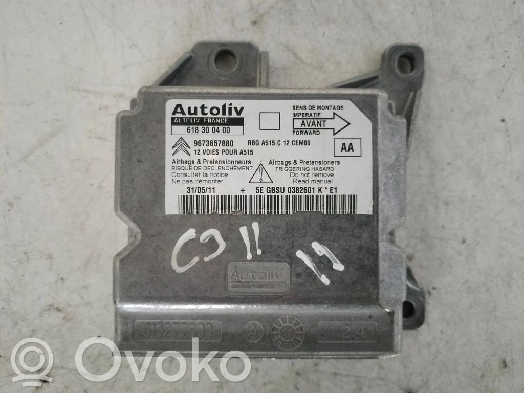 Airbag control unit/module   9673657880,618300400