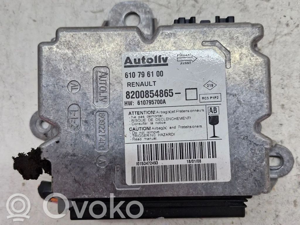 Renault Clio III Unitate/modul de comandă airbaguri 