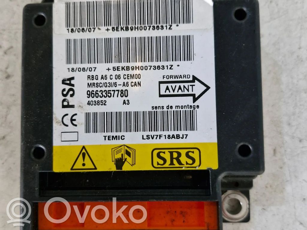 Citroen C2 Airbag control unit/module 