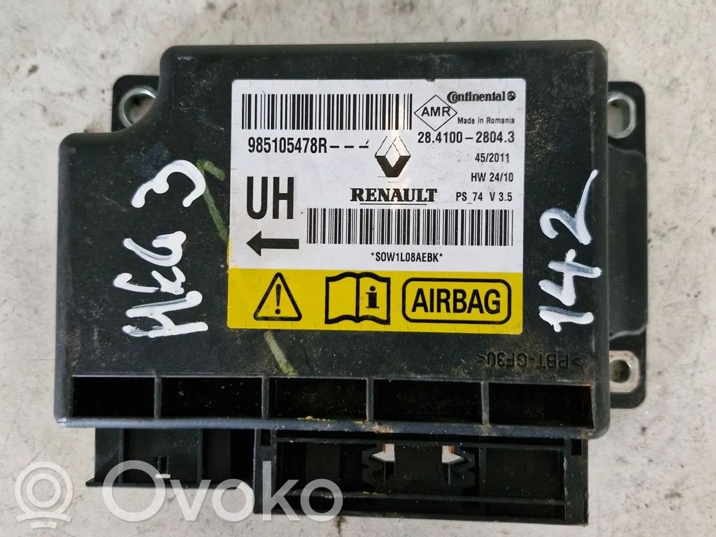Airbag control unit/module   985105478R