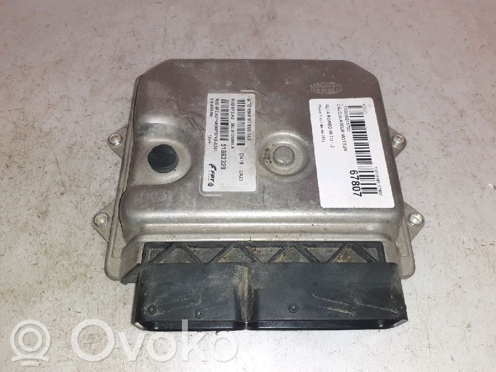 Alfa Romeo Mito Engine control unit/module 