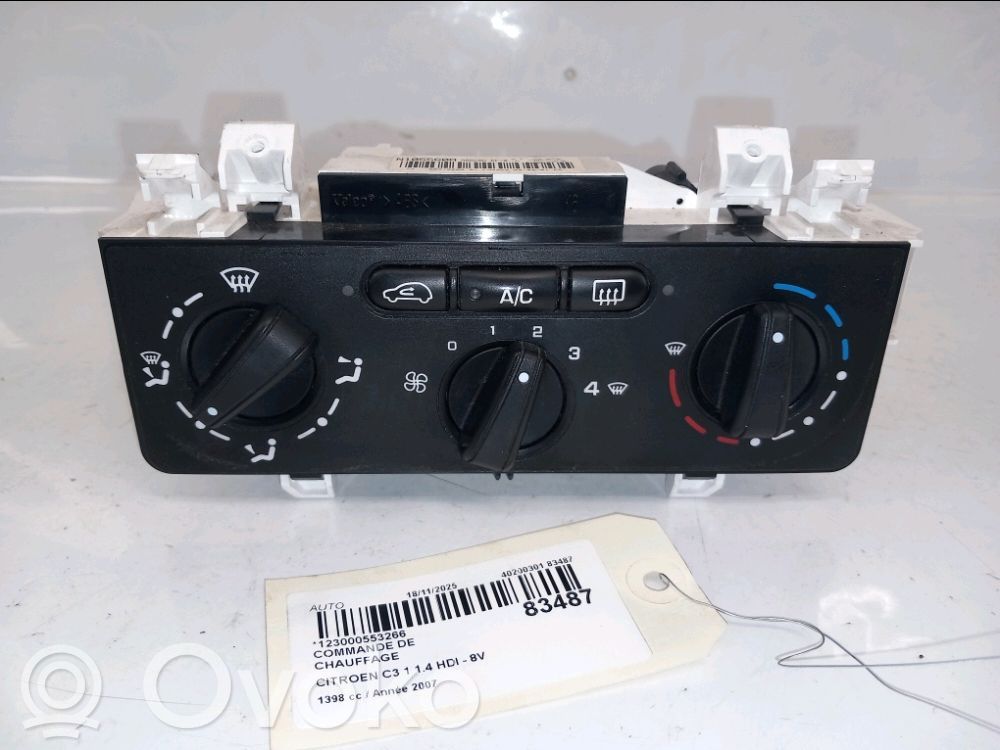 Climate control unit   6452F8,6452F8