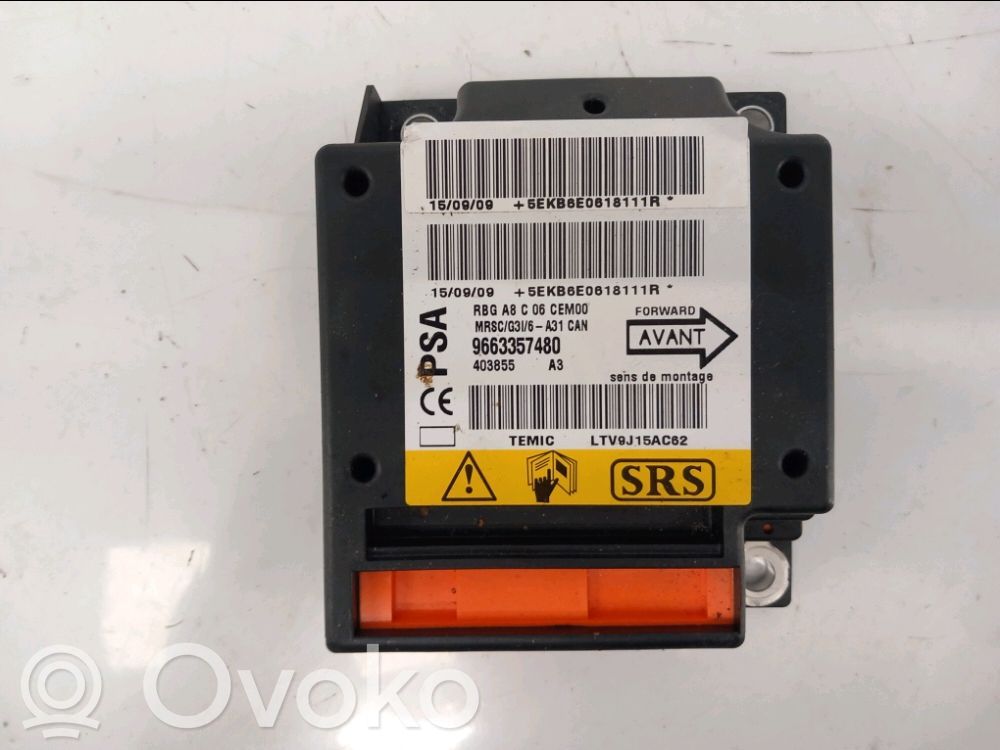 Citroen C3 Airbag control unit/module 