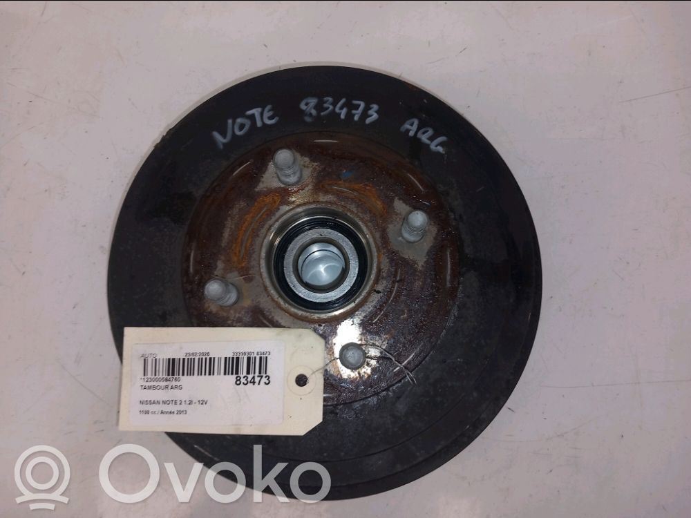 Nissan Note (E12) Stabdžių būgnas (galinis) 