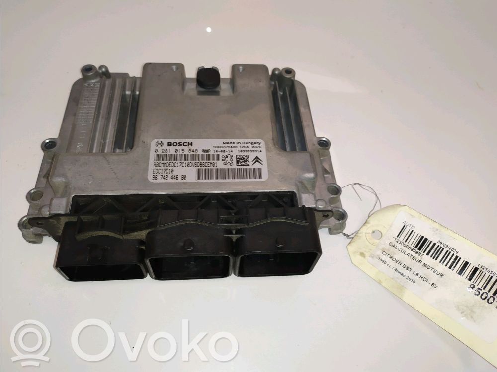 Citroen DS3 Engine control unit/module 