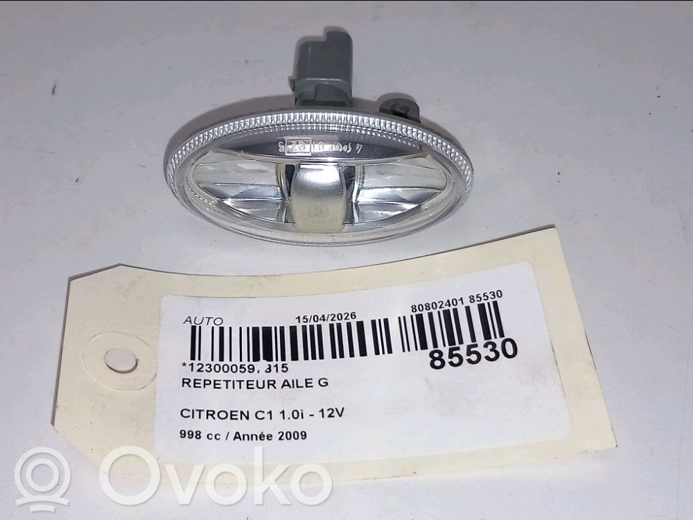 Front fender indicator light   6325G3,6325G3