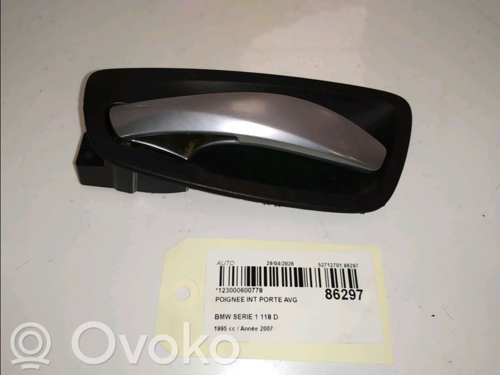 BMW 1 E81 E87 Front door interior handle 