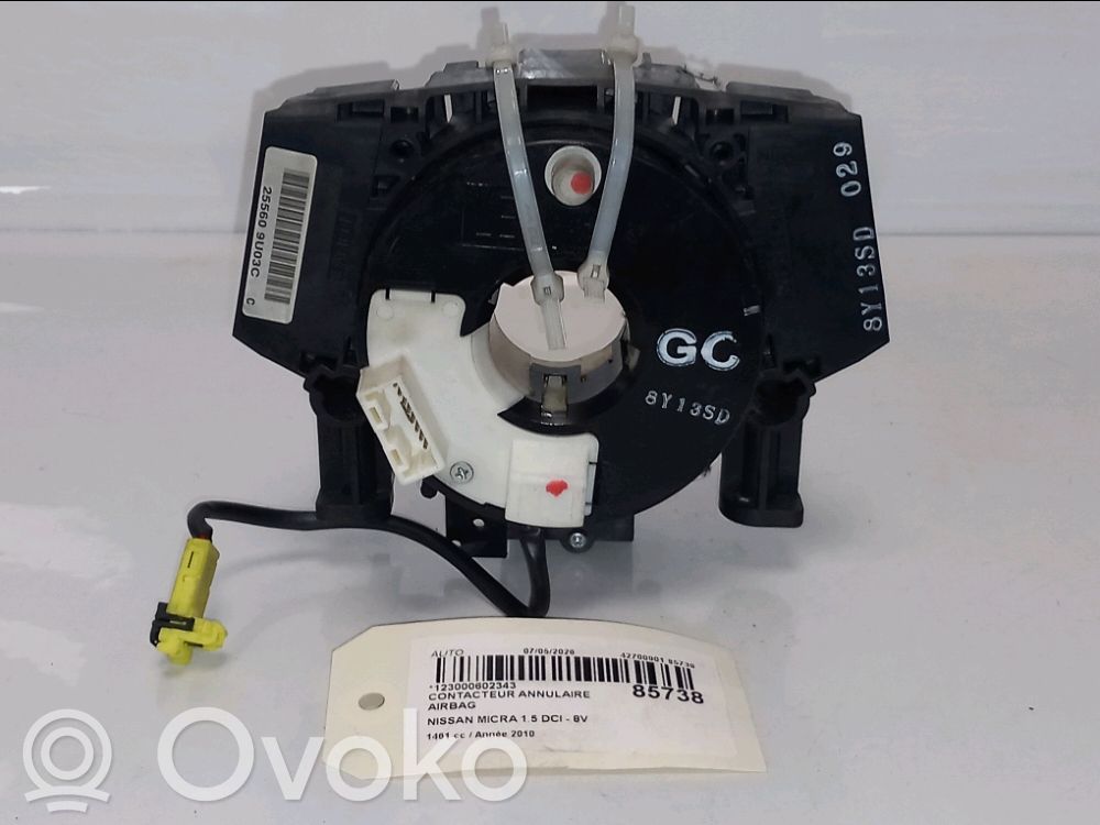 Nissan Micra C+C Airbag slip ring squib (SRS ring) 