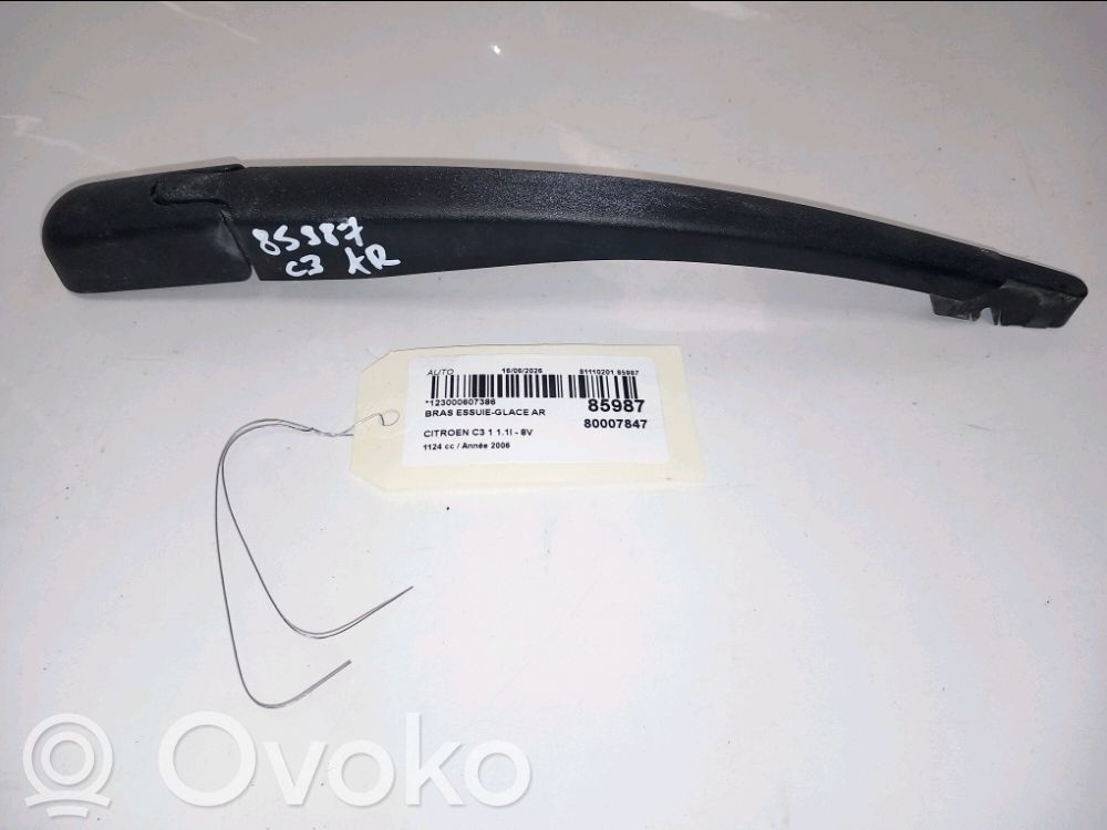 Brazo del limpiaparabrisas trasero   6429T8,6429T8
