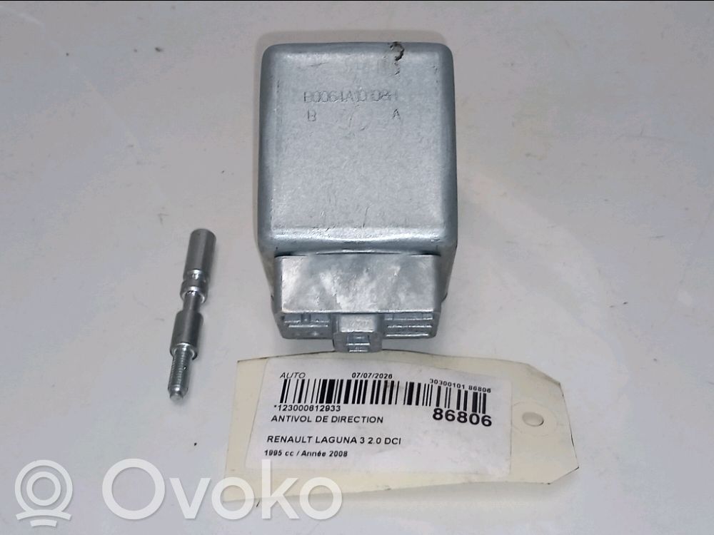 Renault Laguna III Steering wheel lock 