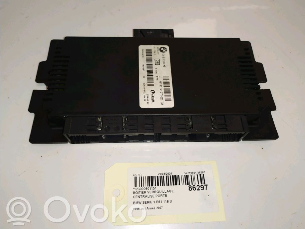 Unité de commande / module de verrouillage centralisé porte   61359395657,61359395657