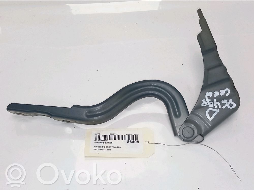 KIA Pro Cee'd II Cerniere del vano motore/cofano