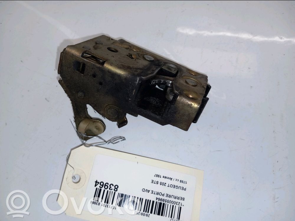 Peugeot 205 Serrure de porte avant