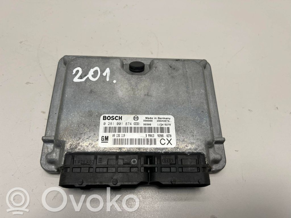 Engine control unit/module   09136119,28SA3873,0281001874