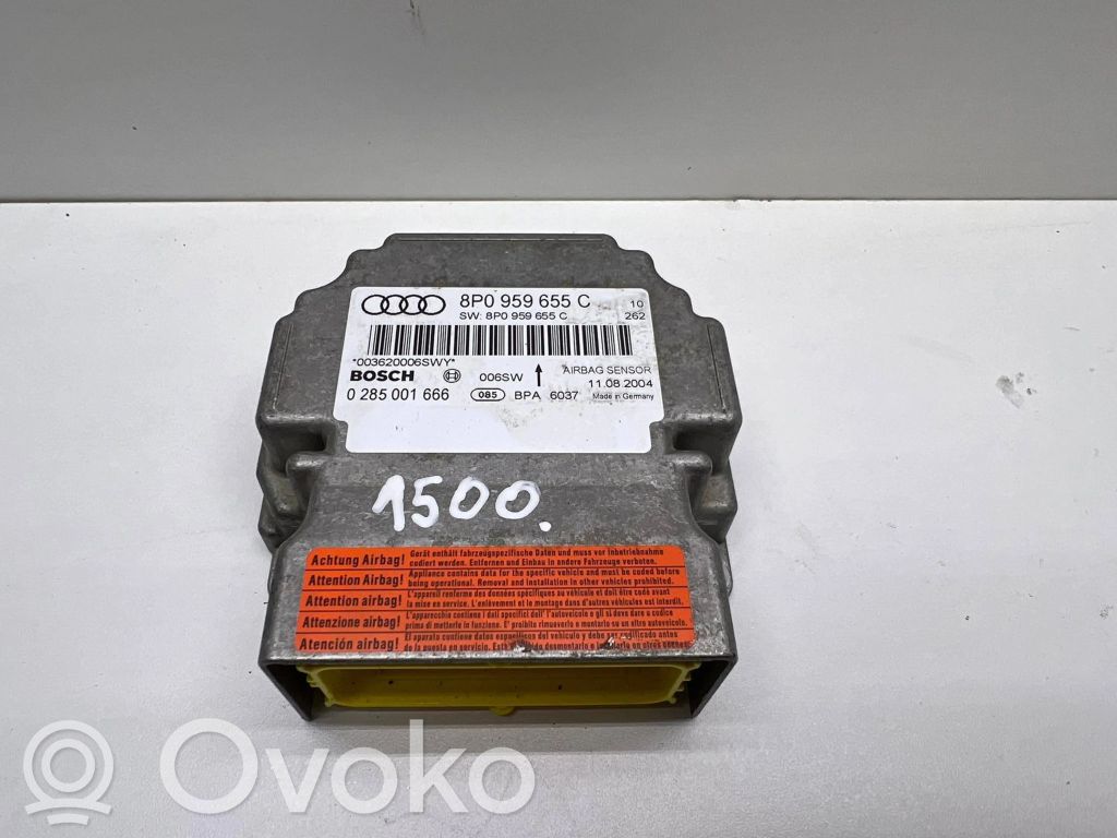 Audi A3 S3 A3 Sportback 8P Airbag control unit/module 