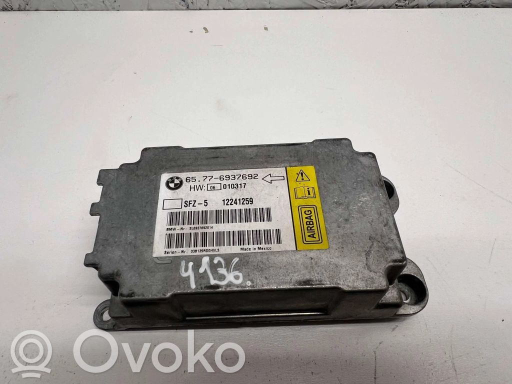 BMW 5 E60 E61 Module de contrôle airbag 