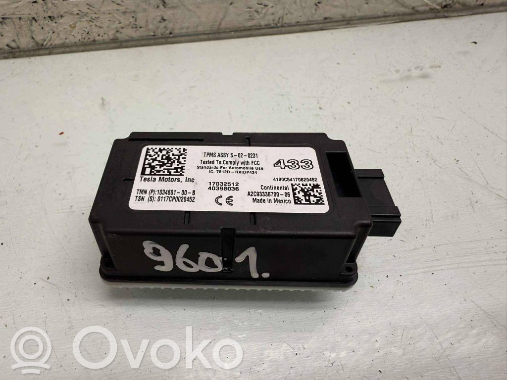 Tesla Model X Tire pressure control unit 