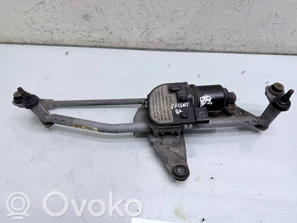 Volkswagen PASSAT B6 Mechanizm i silniczek wycieraczek szyby przedniej / czołowej 