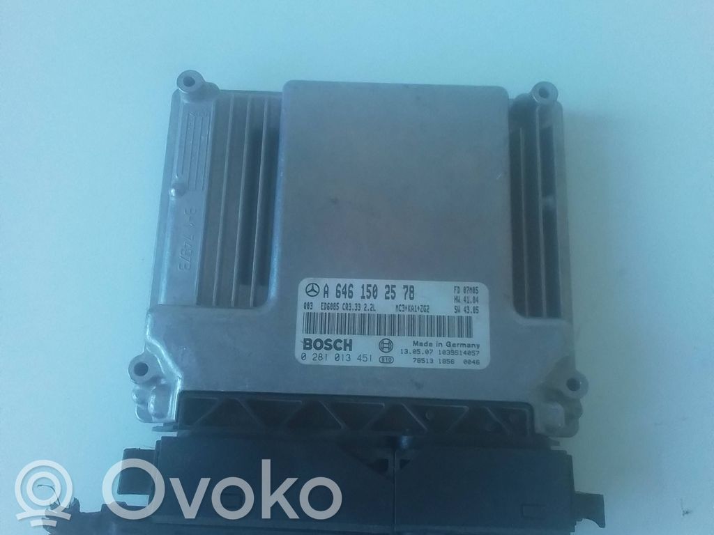 Mercedes-Benz Vito Viano W639 Engine control unit/module 