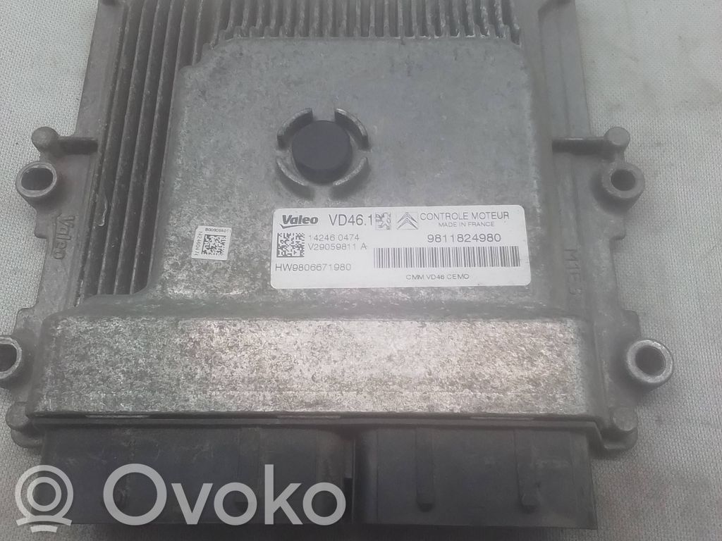 Peugeot 308 Engine control unit/module 
