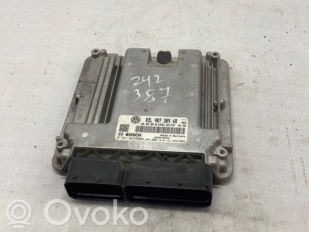 Engine control unit/module   03L907309AB,0281017904