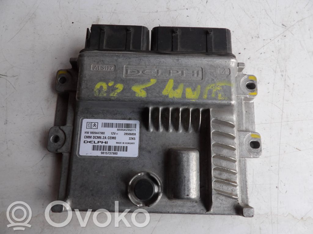 Engine control unit/module   9809447980,28506859,9815737980