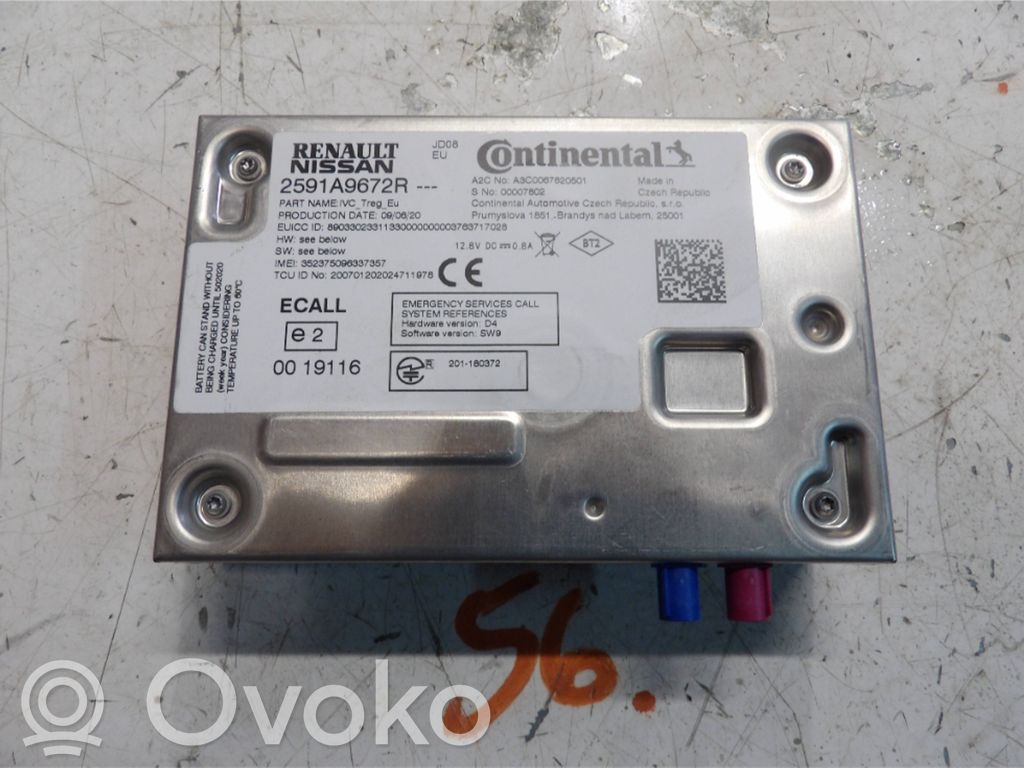 SOS-ohjausmoduuli   2591A9672R,00007802,352375696337357
