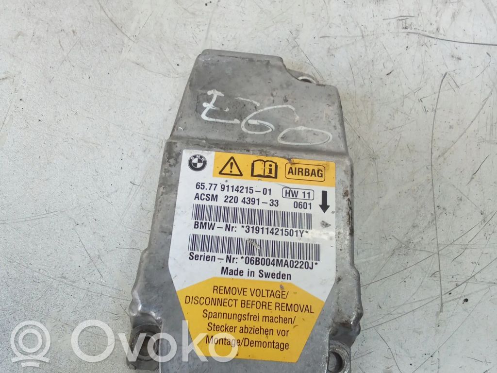 BMW 5 E60 E61 Airbag control unit/module 