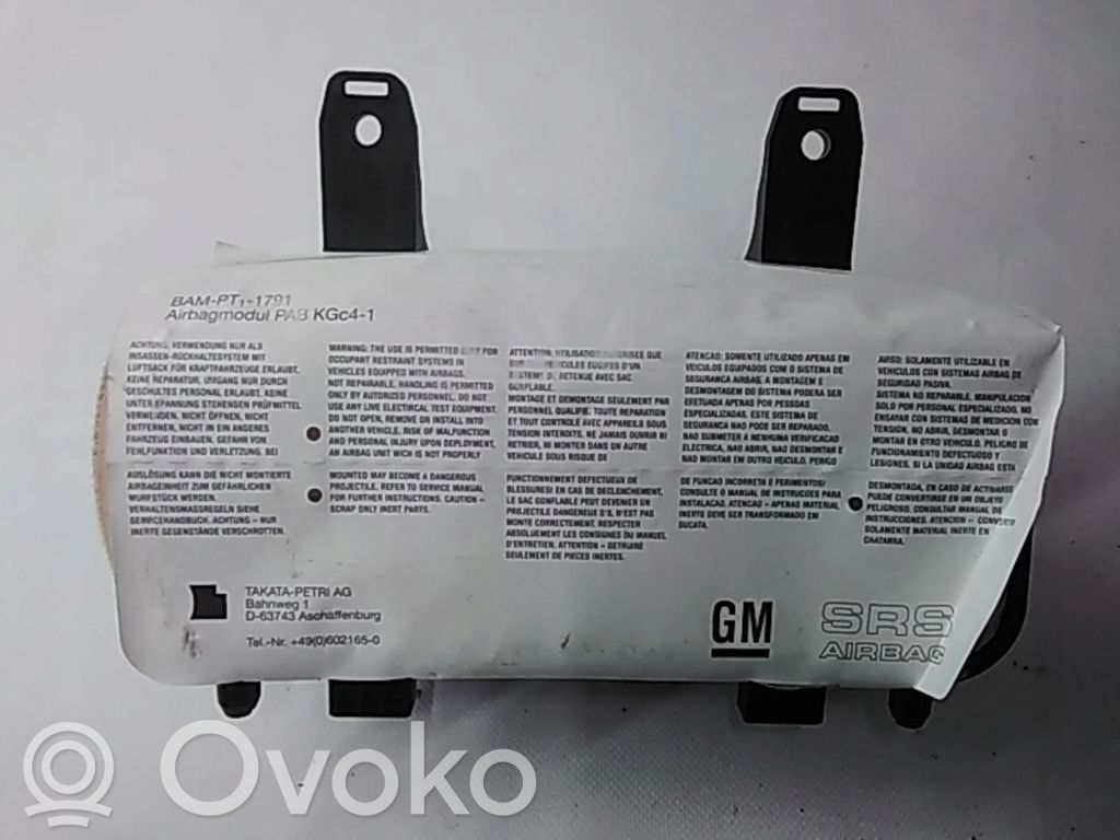 Opel Meriva B Airbag del pasajero 